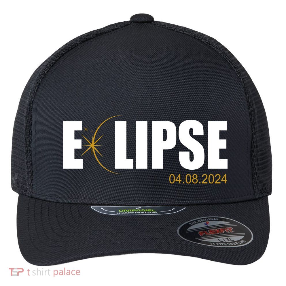 Solar Eclipse 04.08.24 Flexfit Unipanel Trucker Cap