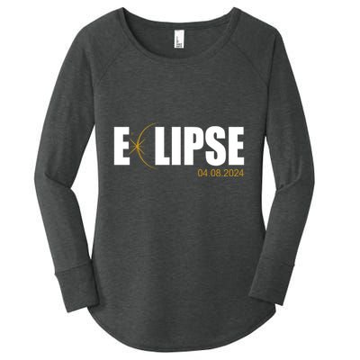 Solar Eclipse 04.08.24 Women's Perfect Tri Tunic Long Sleeve Shirt