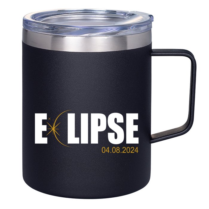 Solar Eclipse 04.08.24 12oz Stainless Steel Coffee Mug