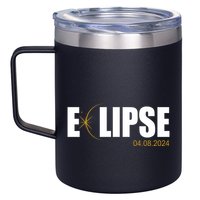 Solar Eclipse 04.08.24 12oz Stainless Steel Coffee Mug