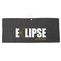 Solar Eclipse 04.08.24 Large Microfiber Waffle Golf Towel