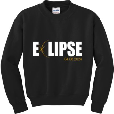 Solar Eclipse 04.08.24 Kids Sweatshirt