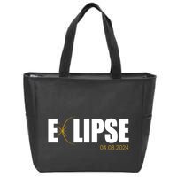 Solar Eclipse 04.08.24 Zip Tote Bag