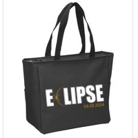 Solar Eclipse 04.08.24 Zip Tote Bag