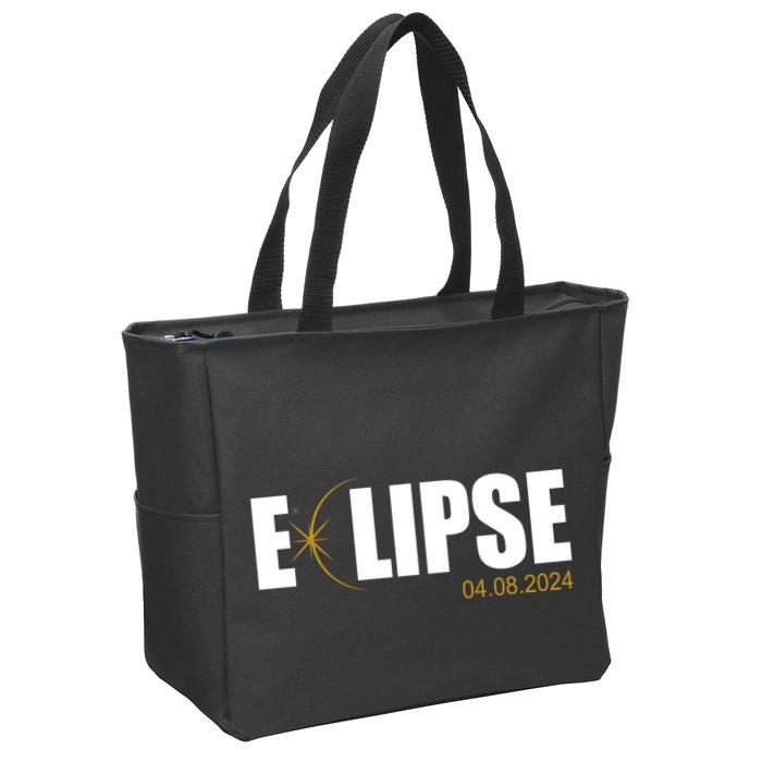 Solar Eclipse 04.08.24 Zip Tote Bag