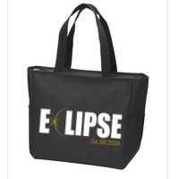Solar Eclipse 04.08.24 Zip Tote Bag