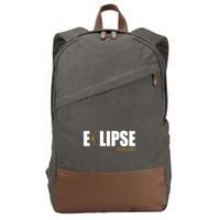Solar Eclipse 04.08.24 Cotton Canvas Backpack