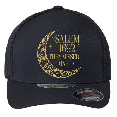 Salem Est 1692 They Missed One Flexfit Unipanel Trucker Cap