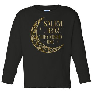 Salem Est 1692 They Missed One Toddler Long Sleeve Shirt