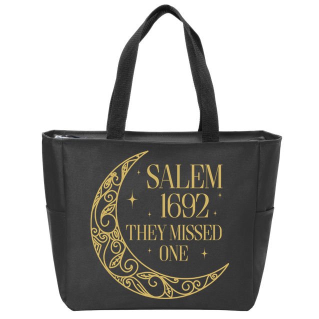 Salem Est 1692 They Missed One Zip Tote Bag