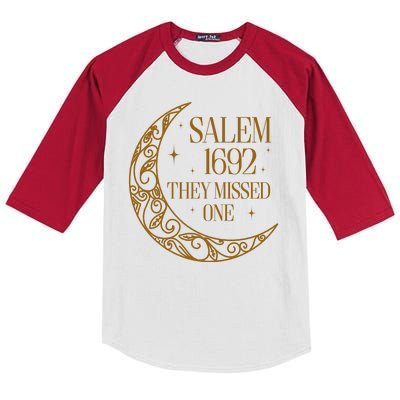 Salem Est 1692 They Missed One Kids Colorblock Raglan Jersey