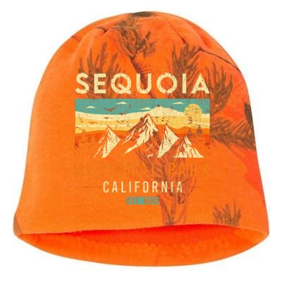 Sequoia Est. 1890 Retro California National Park Kati - Camo Knit Beanie