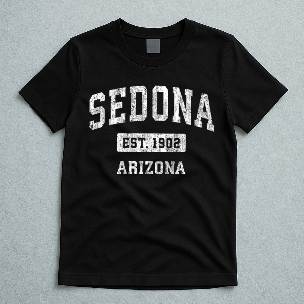 Sedona Est 1902 Arizona Az Vintage Sports Established Design T-Shirt