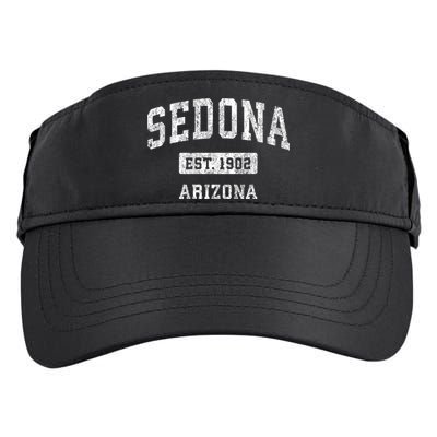 Sedona Est 1902 Arizona Az Vintage Sports Established Design Adult Drive Performance Visor