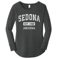 Sedona Est 1902 Arizona Az Vintage Sports Established Design Women's Perfect Tri Tunic Long Sleeve Shirt