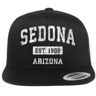 Sedona Est 1902 Arizona Az Vintage Sports Established Design Flatbill Hat