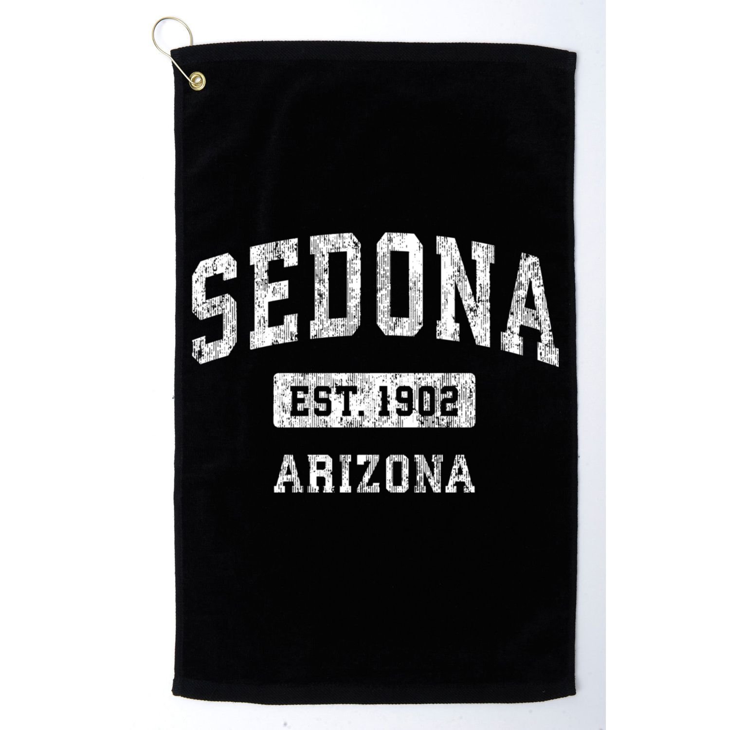 Sedona Est 1902 Arizona Az Vintage Sports Established Design Golf Towel