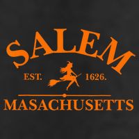 Salem Est 1626 Massachusetts Vintage Halloween Witch Wo Hat
