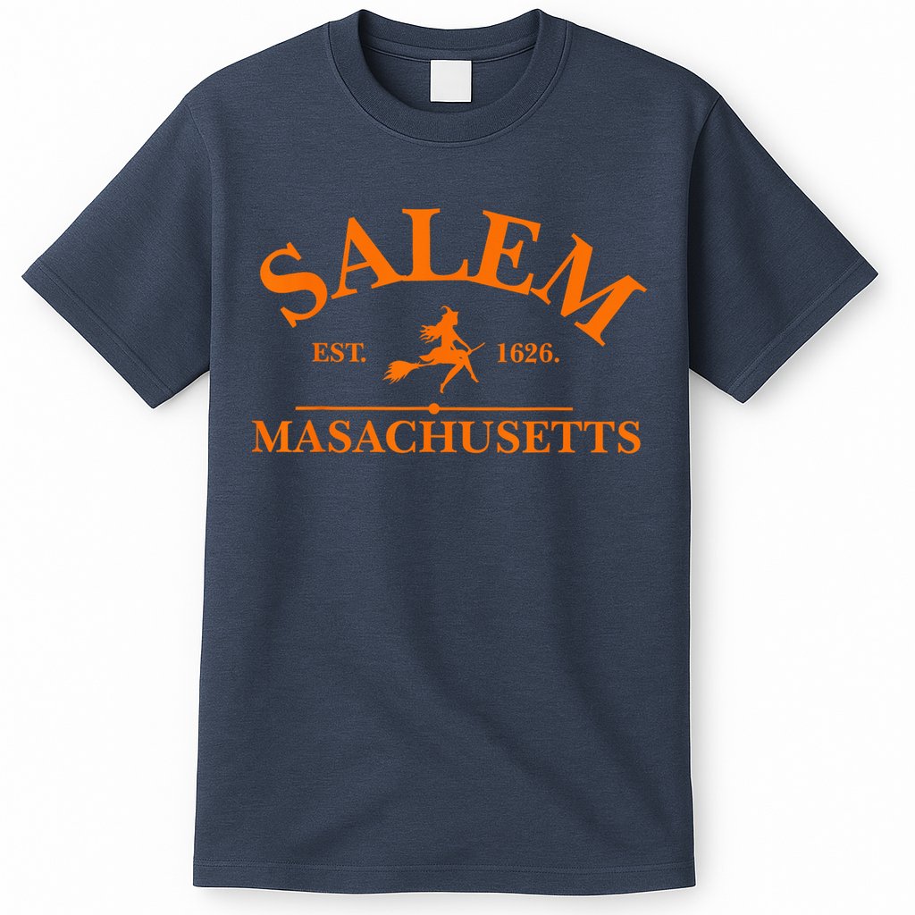 Salem Est 1626 Massachusetts Vintage Halloween Witch Wo T-Shirt