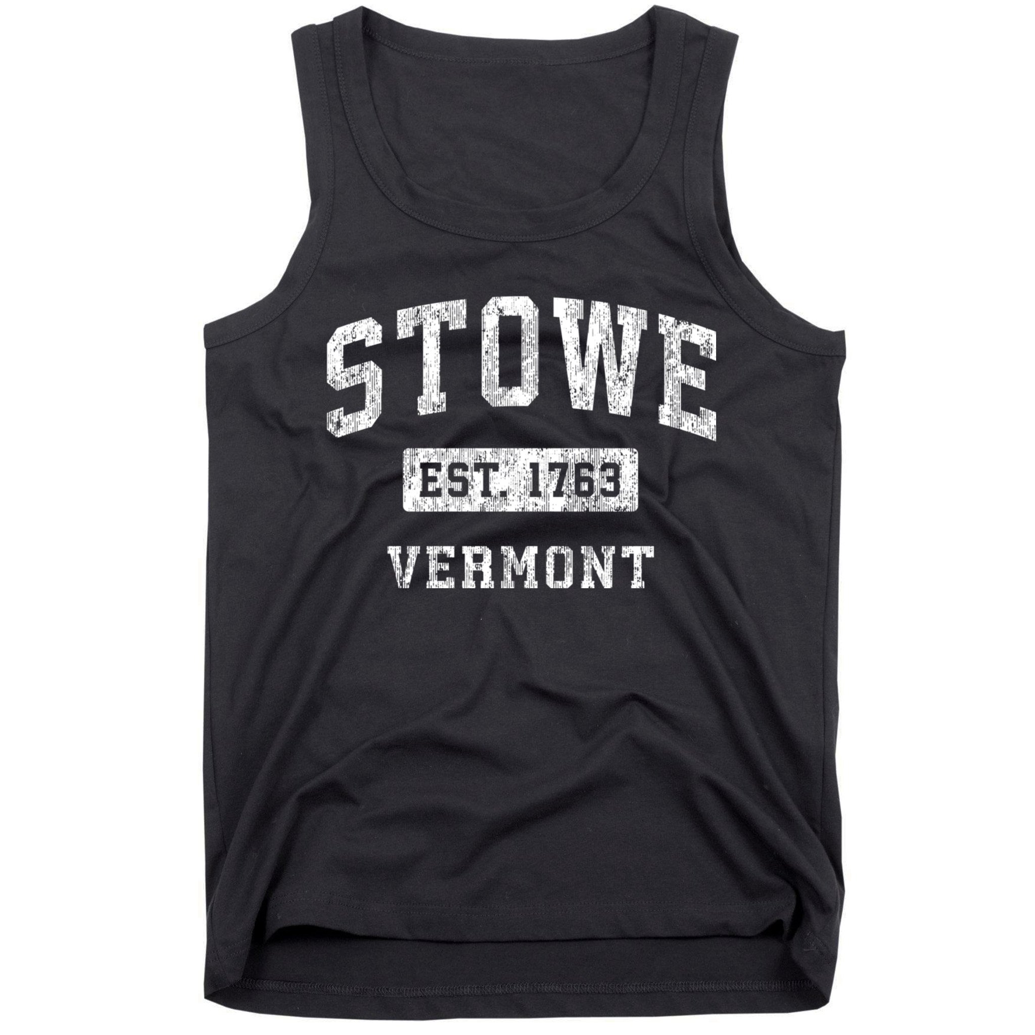 Stowe Est 1763 Vermont Vt Vintage Established Sports Design Tank Top