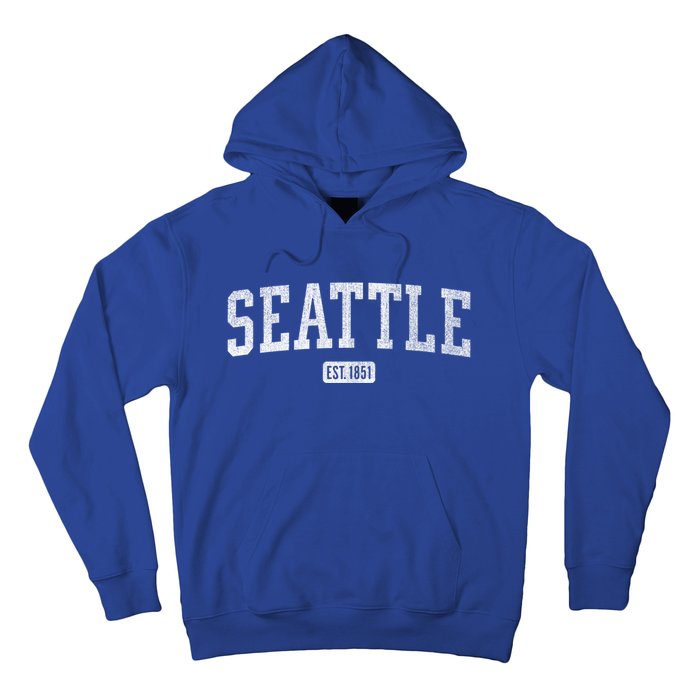 Seattle Est 1851 And S Wa Gift Hoodie