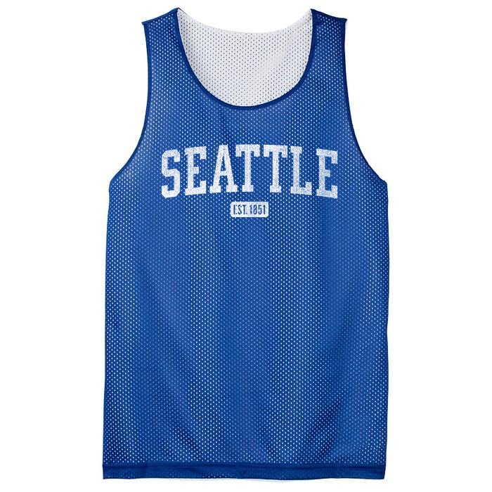 Seattle Est 1851 And S Wa Gift Mesh Reversible Basketball Jersey Tank