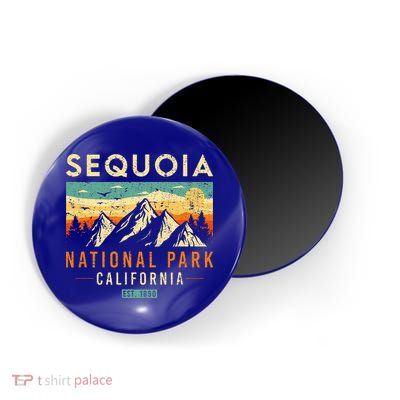 Sequoia Est. 1890 Retro California National Park Magnet