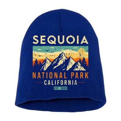 Sequoia Est. 1890 Retro California National Park Short Acrylic Beanie