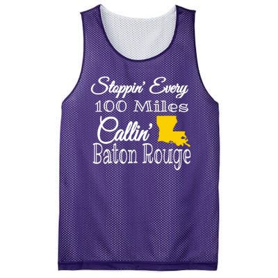 Stoppin Every 100 Miles Callin Baton Rouge Mesh Reversible Basketball Jersey Tank