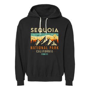 Sequoia Est. 1890 Retro California National Park Garment-Dyed Fleece Hoodie