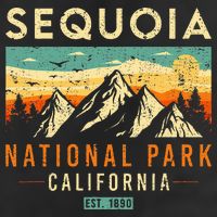 Sequoia Est. 1890 Retro California National Park Adult Drive Performance Visor
