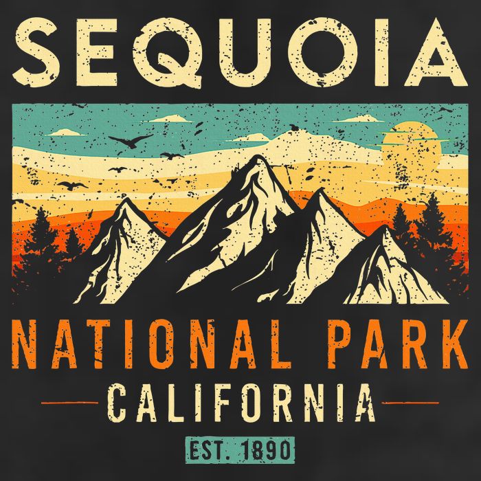 Sequoia Est. 1890 Retro California National Park Adult Drive Performance Visor