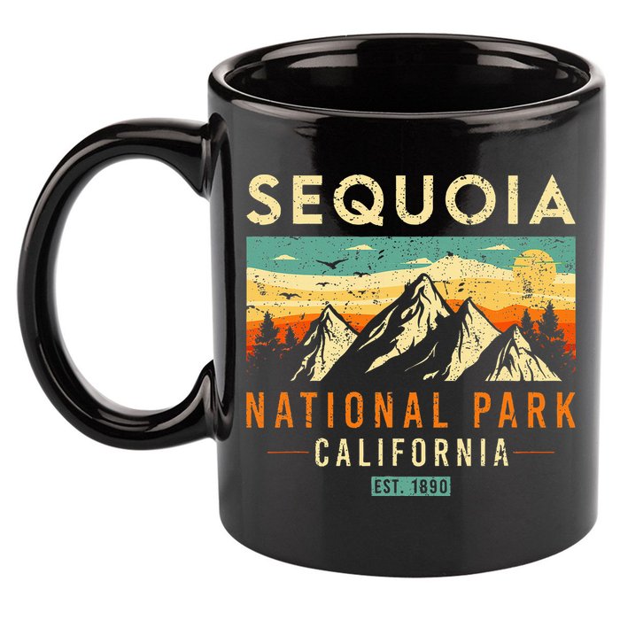 Sequoia Est. 1890 Retro California National Park 11oz C Handle Ceramic Mug