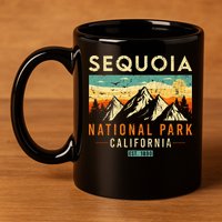 Sequoia Est. 1890 Retro California National Park 11oz C Handle Ceramic Mug