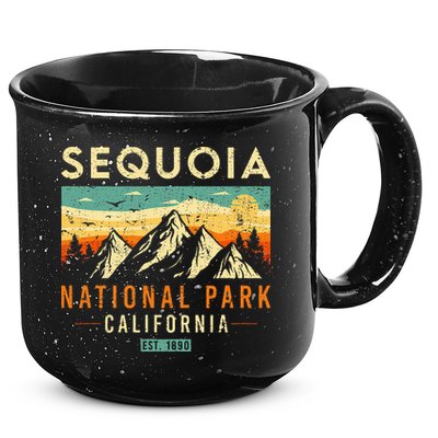Sequoia Est. 1890 Retro California National Park 15oz Campfire Ceramic Mug