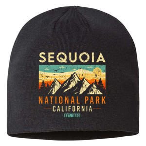 Sequoia Est. 1890 Retro California National Park Sustainable Beanie