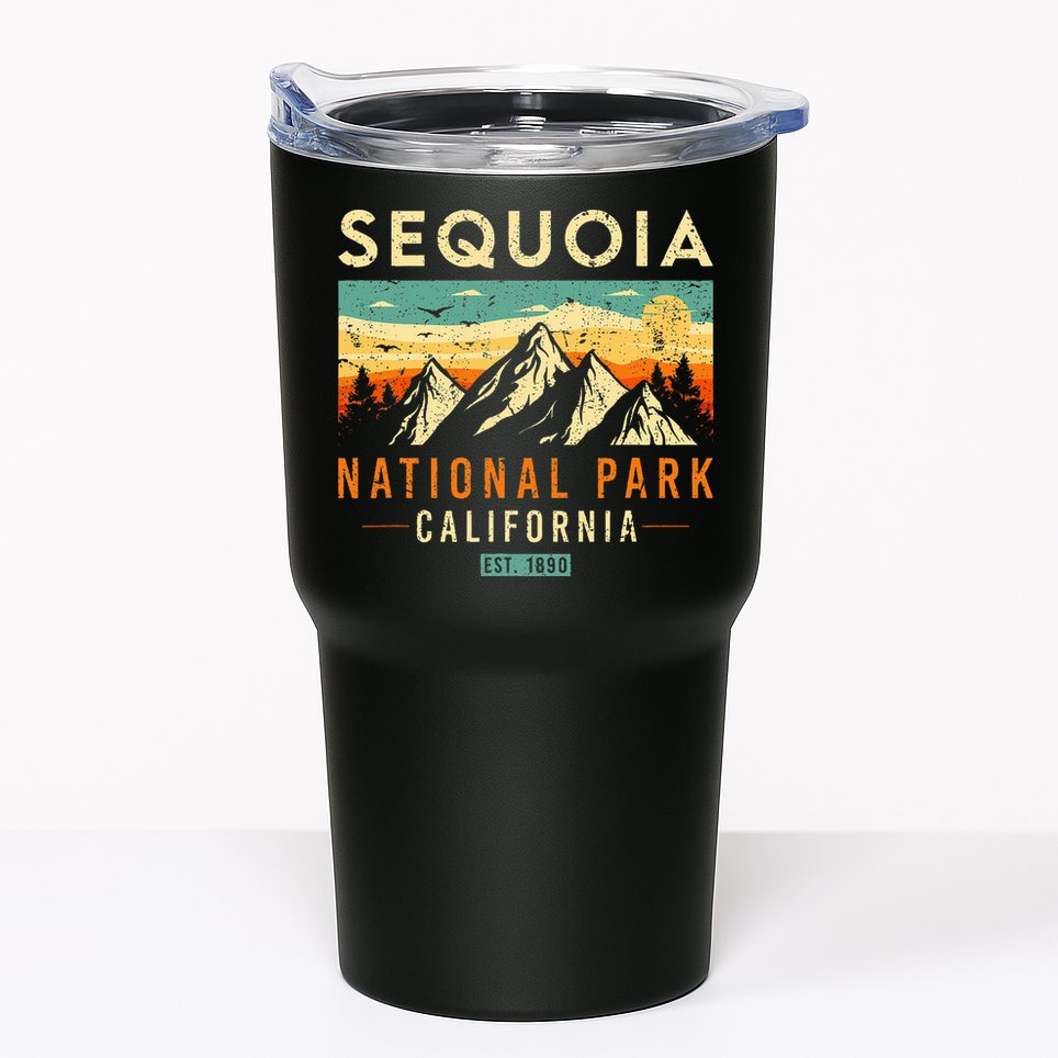 Sequoia Est. 1890 Retro California National Park Tumbler