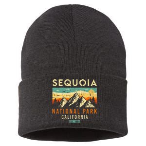 Sequoia Est. 1890 Retro California National Park Sustainable Knit Beanie