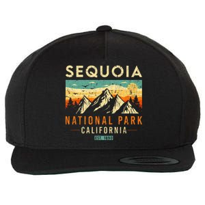 Sequoia Est. 1890 Retro California National Park Wool Snapback Cap