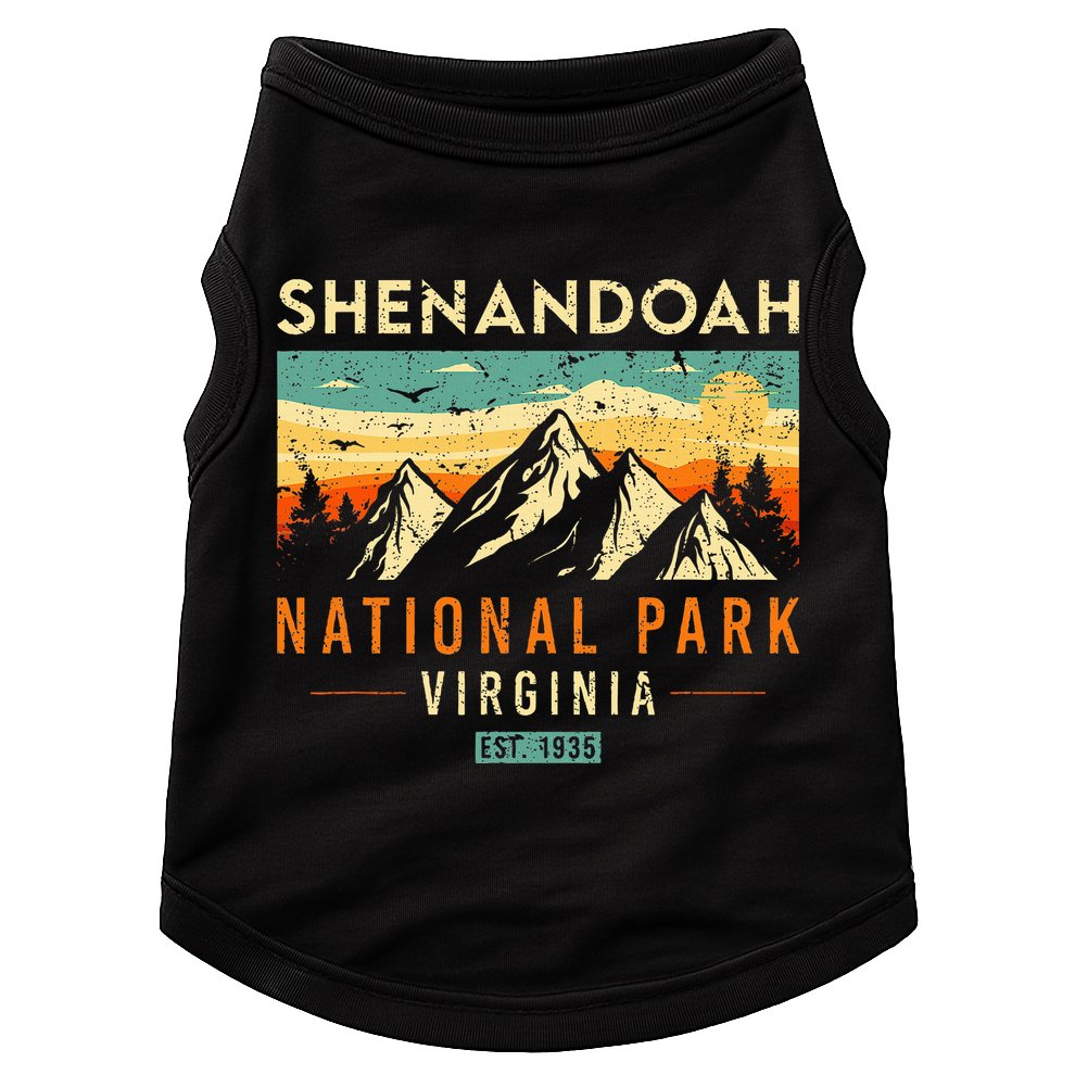 Shenandoah Est. 1935 Retro Virginia National Park Doggie Tank