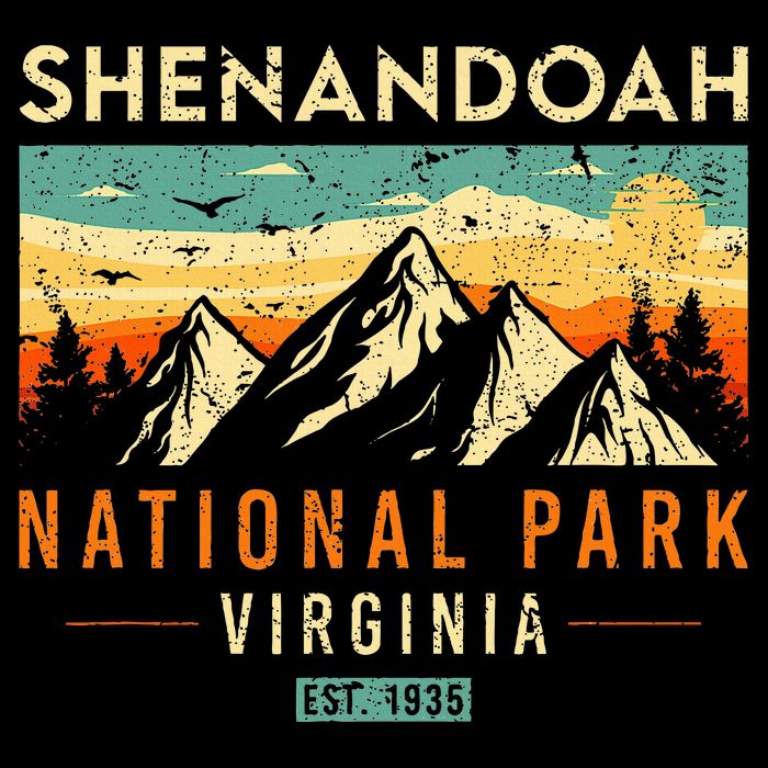 Shenandoah Est. 1935 Retro Virginia National Park Cooling Performance Crew T-Shirt