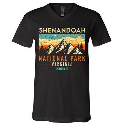 Shenandoah Est. 1935 Retro Virginia National Park V-Neck T-Shirt