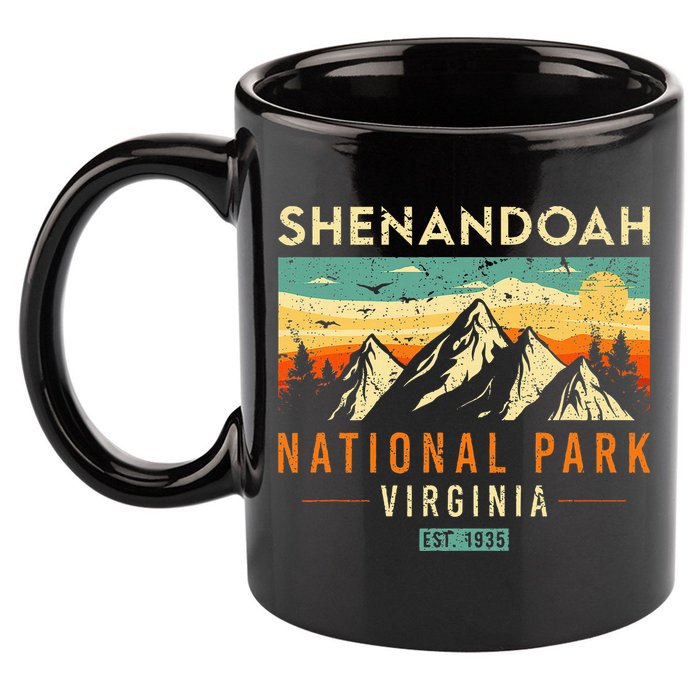 Shenandoah Est. 1935 Retro Virginia National Park 11oz C Handle Ceramic Mug