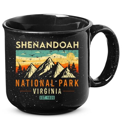 Shenandoah Est. 1935 Retro Virginia National Park 15oz Campfire Ceramic Mug