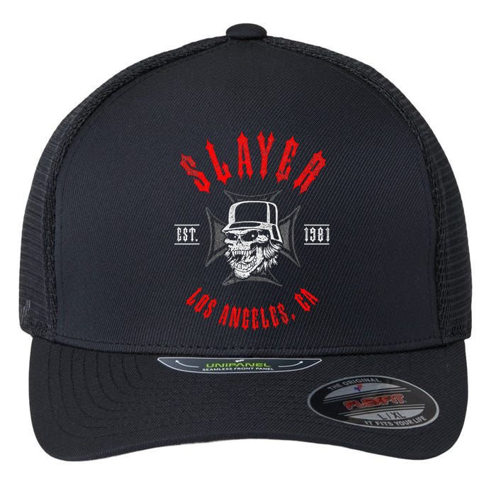 Slayer – Est 1981 Black And Red Flexfit Unipanel Trucker Cap