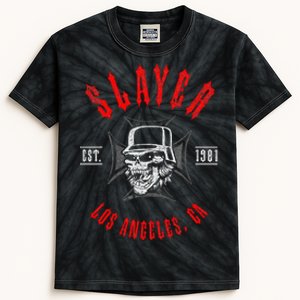 Slayer – Est 1981 Black And Red Kids Tie-Dye T-Shirt