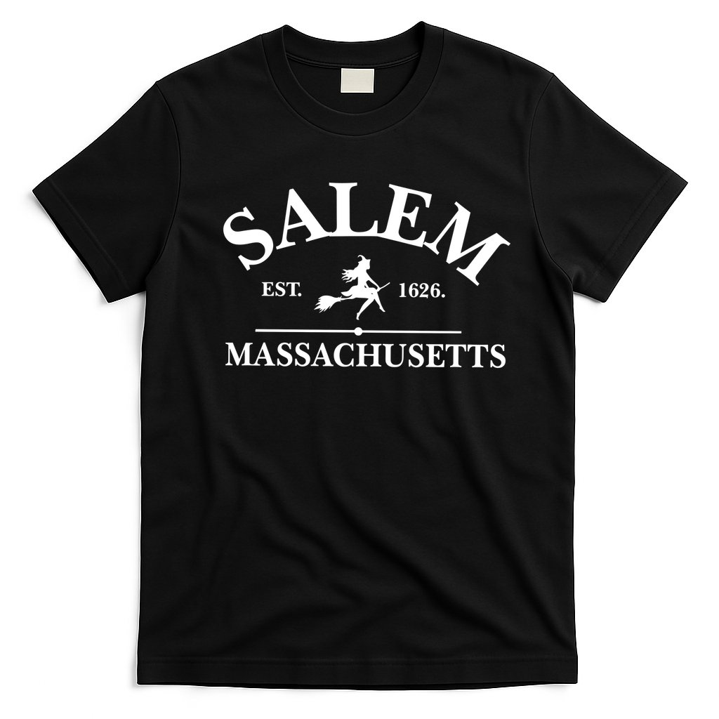 Salem Est 1626 Massachusetts Halloween Witch Wizard T-Shirt