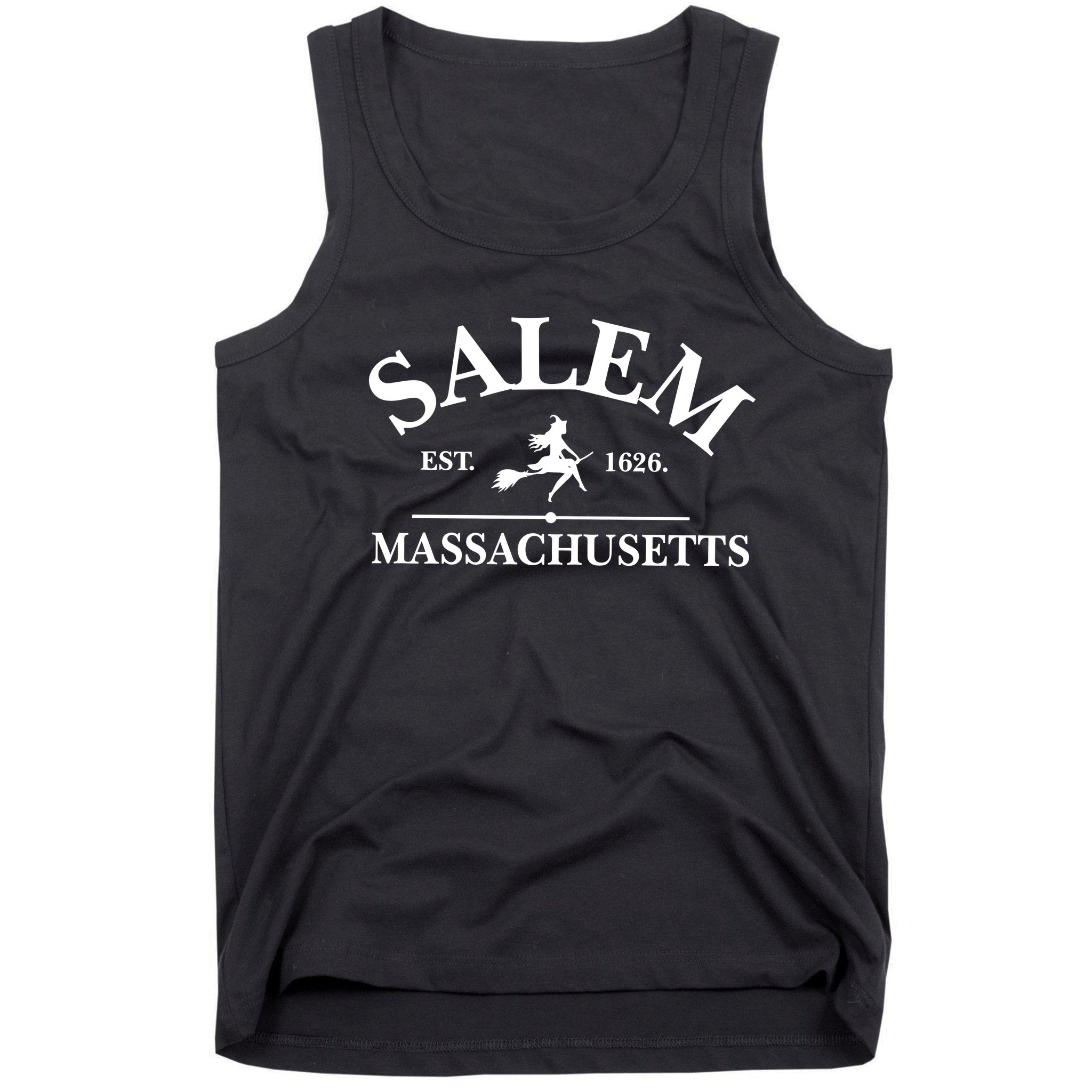 Salem Est 1626 Massachusetts Halloween Witch Wizard Tank Top