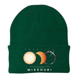 Solar Eclipse 2024 Missouri Total Eclipse American Graphic Knit Cap Winter Beanie