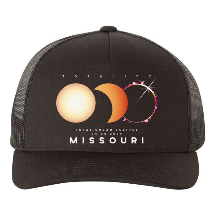 Solar Eclipse 2024 Missouri Total Eclipse American Graphic Yupoong Adult 5-Panel Trucker Hat